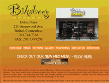 Tablet Screenshot of biksbees.com